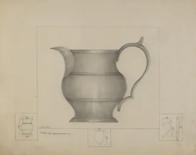 Pewter Pitcher 15