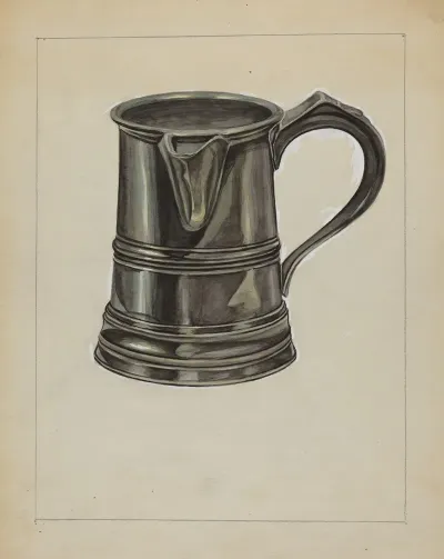 Pewter Pitcher 17
