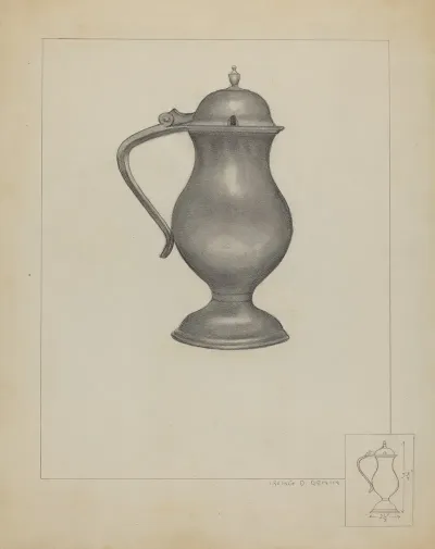 Pewter Pitcher 18