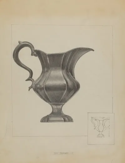 Pewter Pitcher 22