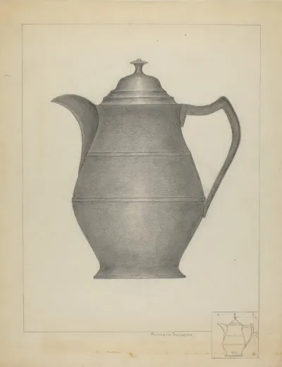 Pewter Pitcher 23