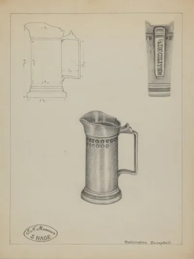 Pewter Pitcher 24