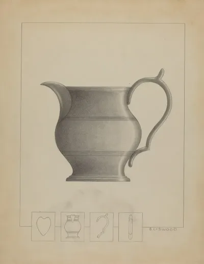 Pewter Pitcher 25