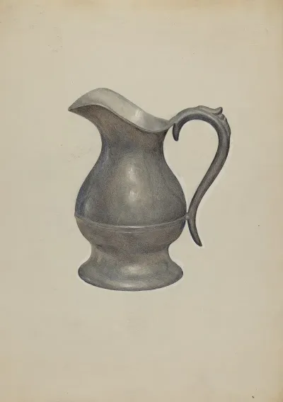 Pewter Pitcher 7