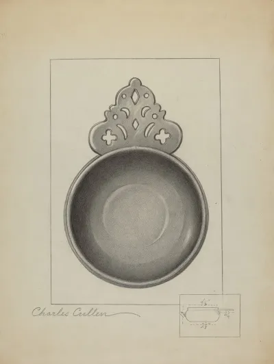 Pewter Porringer 16