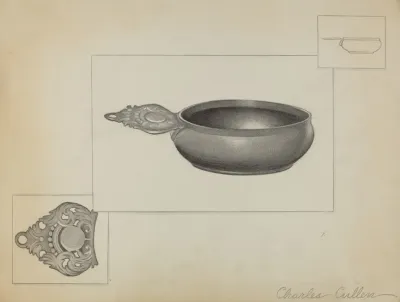 Pewter Porringer 17