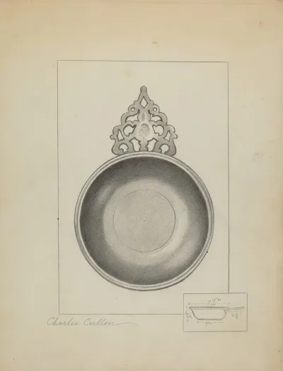 Pewter Porringer 22