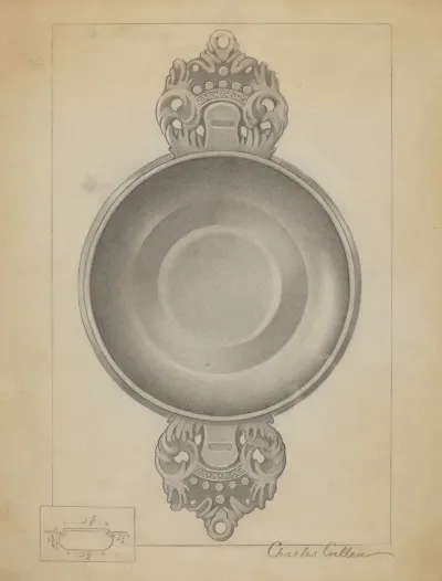 Pewter Porringer 24