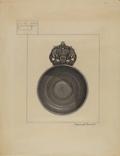 Pewter Porringer 28