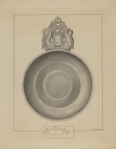 Pewter Porringer 36