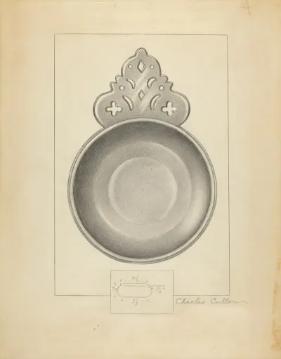 Pewter Porringer 6