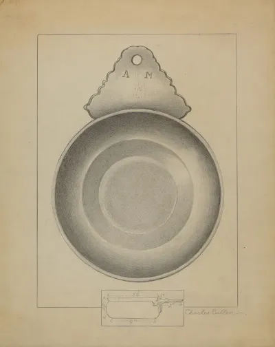 Pewter Porringer 8