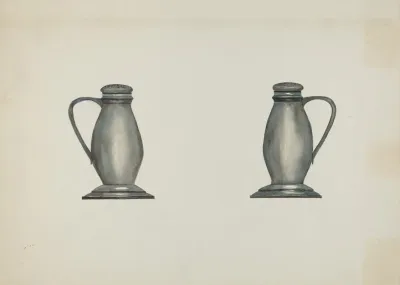Pewter Salt And Pepper Shakers