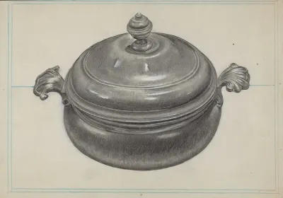 Pewter Soup Tureen