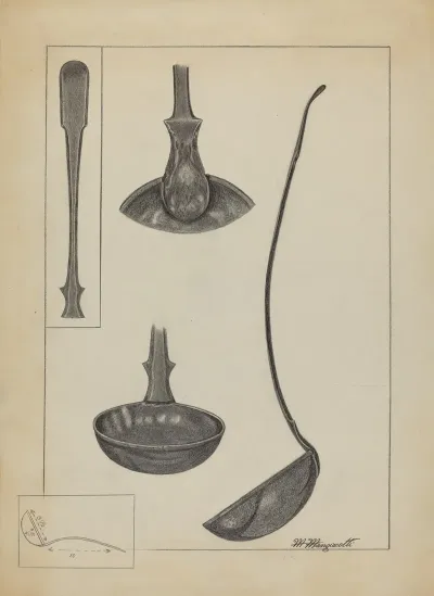 Pewter Spoon 6
