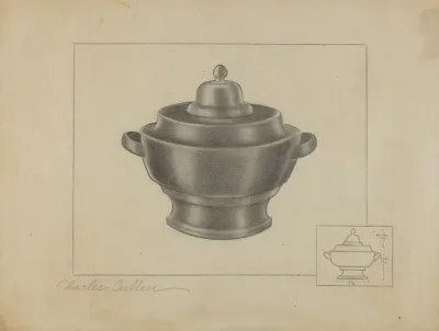 Pewter Sugar Bowl 2