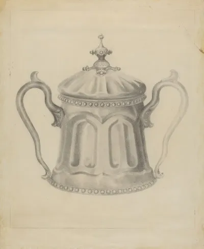 Pewter Sugar Bowl 5