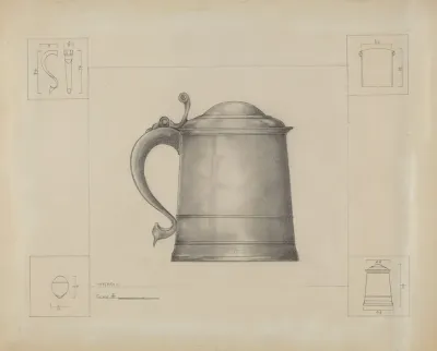 Pewter Tankard 10