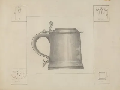 Pewter Tankard 12