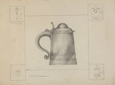 Pewter Tankard 13