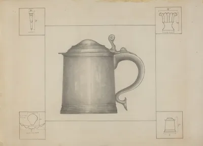 Pewter Tankard 14