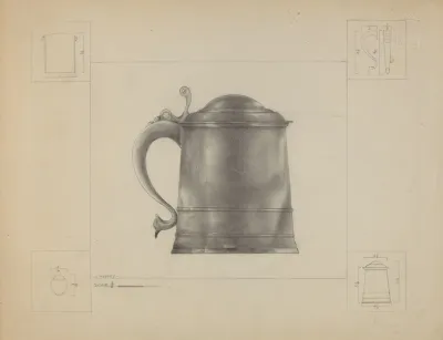 Pewter Tankard 15