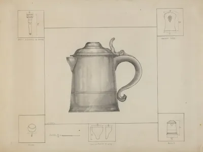 Pewter Tankard 16