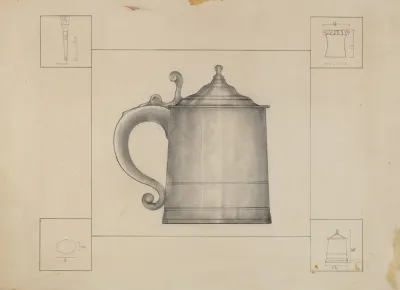 Pewter Tankard 17