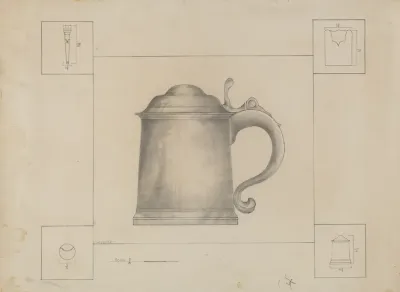 Pewter Tankard 18