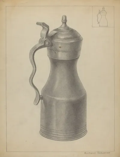 Pewter Tankard 21