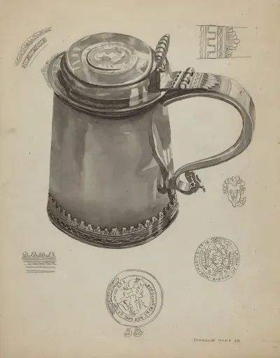 Pewter Tankard 6
