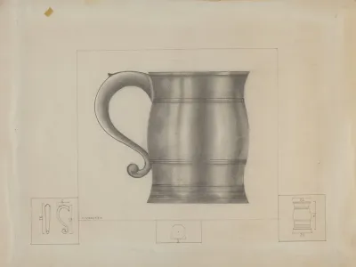 Pewter Tankard 9
