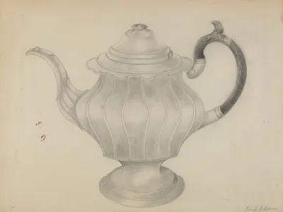 Pewter Teapot 12