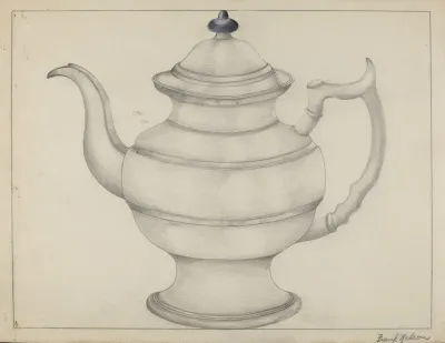Pewter Teapot 13