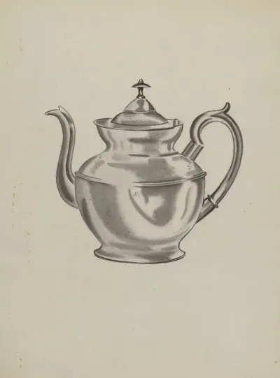 Pewter Teapot 14