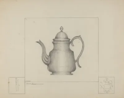 Pewter Teapot 19