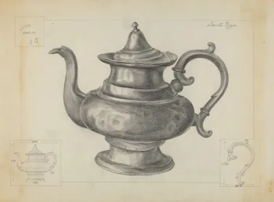 Pewter Teapot 20