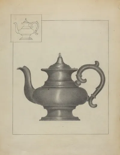 Pewter Teapot 21