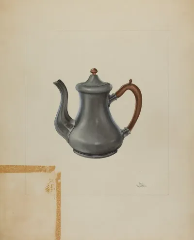 Pewter Teapot 22
