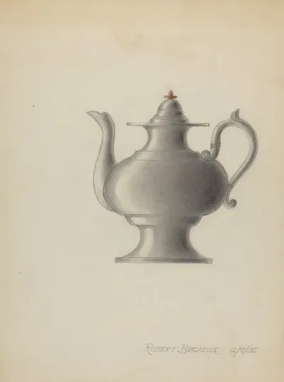 Pewter Teapot 25