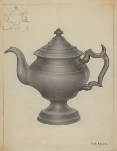 Pewter Teapot 2