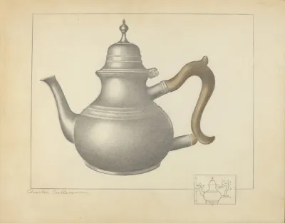 Pewter Teapot 8