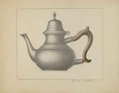 Pewter Teapot 9