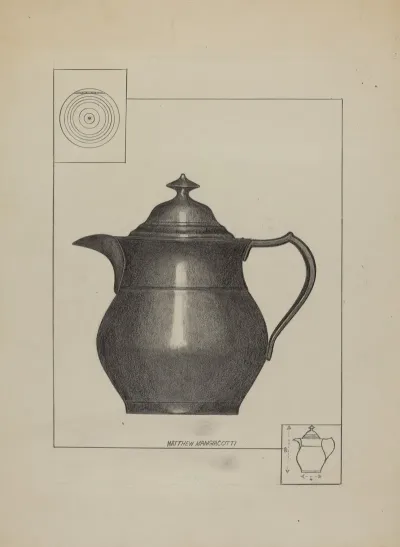 Pewter Water Pitcher 2