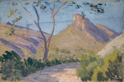 Pfad In Bergigem Tal Auf Mallorca