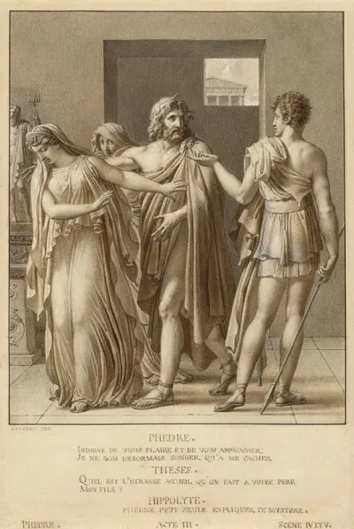 Phaedra Rejecting The Embraces Of Theseus
