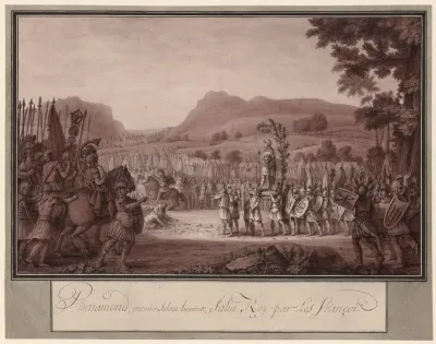 Pharamond Premier Soldat Heureux Salue Roy Par Les Francoi