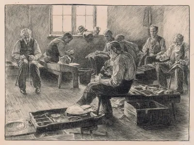 Philadelphia Alms House A Busy Corner In The Shoemakers Room