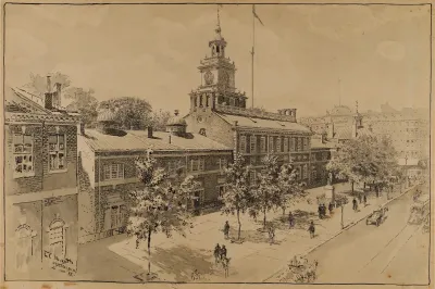 Philadelphia Independence Hall Chestnut Street