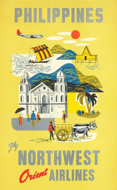 Philippines Fly Northwest Orient Airlines